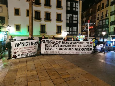 10 11 2021 Bilbao Vizcaya Manifestación a favor de la amnistía de