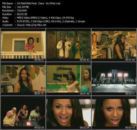 Field Mob Feat. Ciara - So What - Download High-Quality Video(VOB)