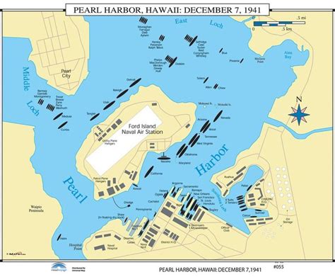 Pearl Harbor Map December 7 1941