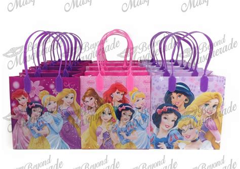 Disney Princesses Party Favor Supplies Goody Loot Gift Bags 12Ct