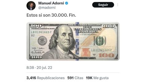 Los polémicos tuits de Manuel Adorni vocero de Milei Perfil