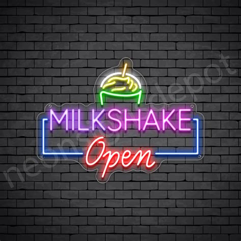 Milkshake Neon Signs Neon Signs Depot