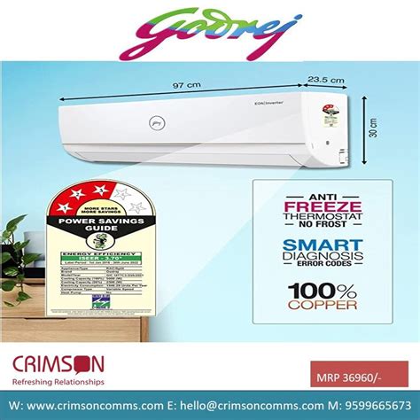 Godrej Ton Star Inverter Split Ac Ac T Gic Ttc Gva Nano