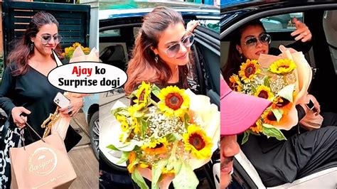 After Patch Up Kajol Devgan Surprise Ajay Devgan With Cake And Flowers