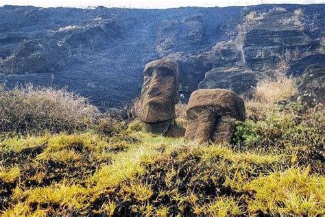 Iconic Easter Island Statues Totally Charred By Fire UPI