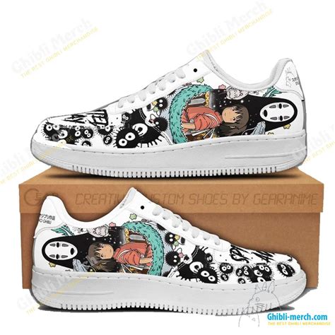 Spirited Away Shoes Custom No Face Chihiro Dragon Haku 2022