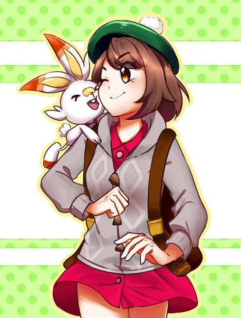 Pokemon Sword And Shield Female Trainer Fan Art Bernarda Mezquita