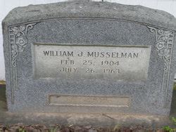 William James Musselman M Morial Find A Grave