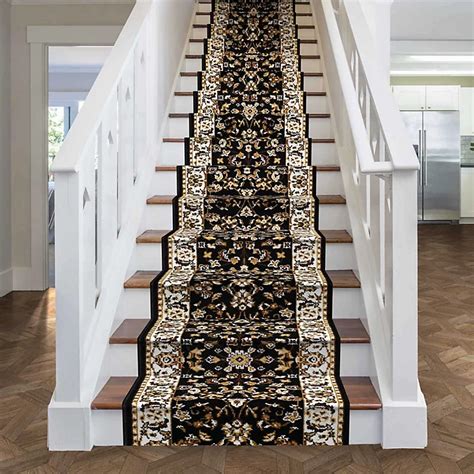 Runrug Stair Carpet Runner Stain Resistant 450cm X 80cm Persian