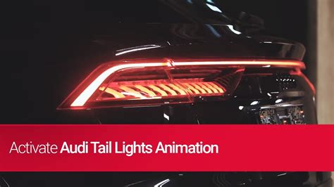 How To Activate Audi Tail Lights Animation With One Click Apps By