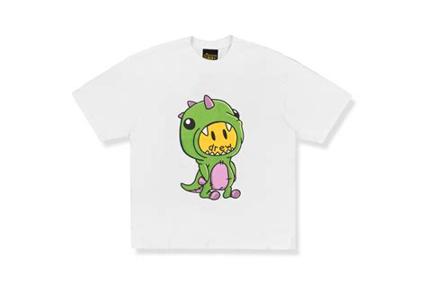 DREW HOUSE DINODREW SS WHITE TEE GLAB VN