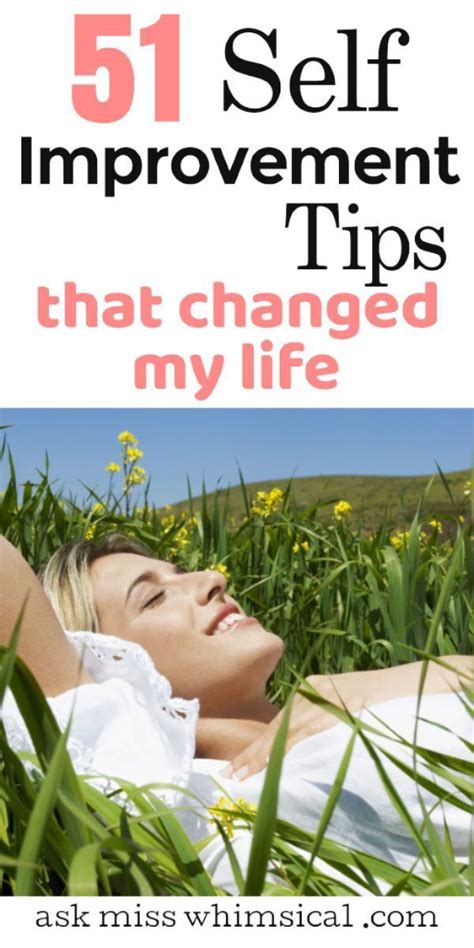 51 Self Improvement Tips That Will Change Your Life Self Improvement