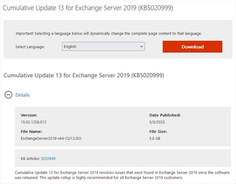 Cumulative Update For Exchange Server Ali Tajran