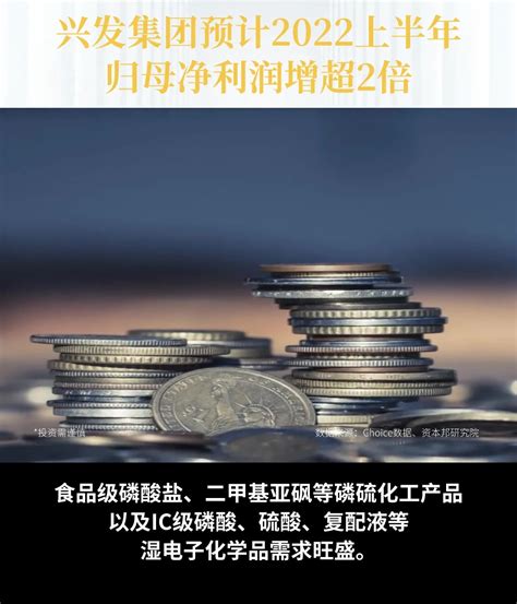 今日a股 兴发集团预计2022上半年，归母净利润增超2倍凤凰网视频凤凰网