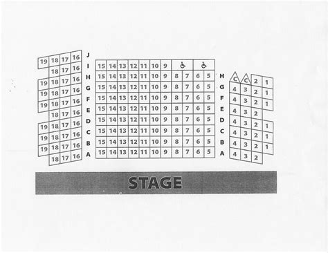 THEATRE SEATING CHART | Barn Theatre