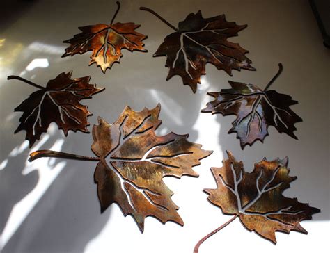 Metal Leaves Wall Decor - Foter