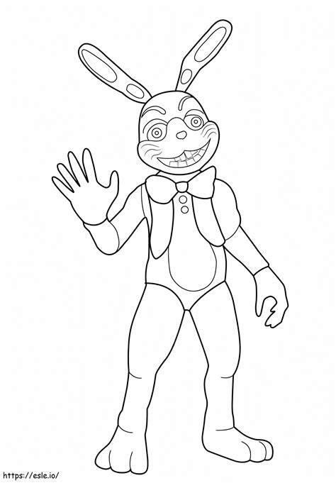 Glitchtrap FNAF coloring page