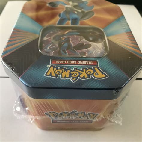 New Sealed 2021 Pokemon Lucario V Forces Tin