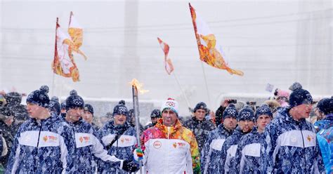 Olympic Torch Returns To Earth Arrives In Sochi