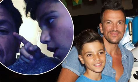 Peter Andre S Son Junior Worries His Dad Is Stressing And Going Grey