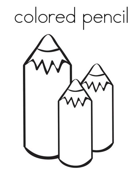 Small pencil Coloring Page - Free Printable Coloring Pages for Kids