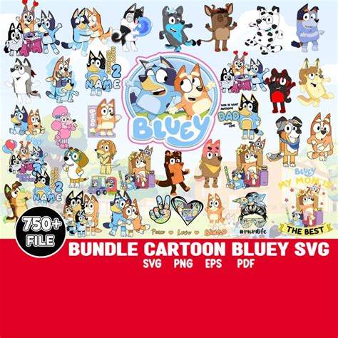 Bluey Svg Bluey Vector Bluey Alphabeth Bluey Cutfile Bluey