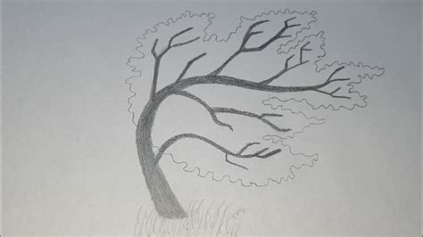 Windy Trees Drawing