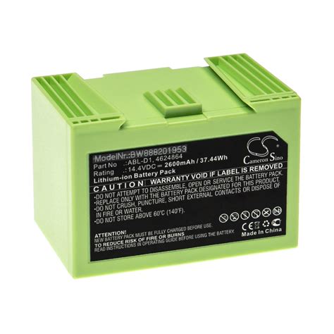 Vhbw Batterie Remplacement Pour Irobot 4624864 Abl D1 Abl D2 Pour Aspirateur Robot