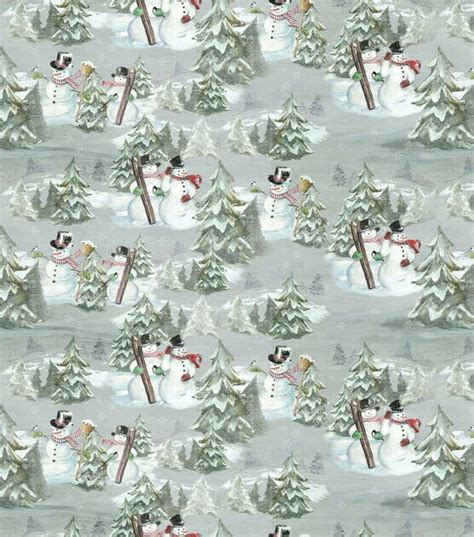 Green Winter Fun Christmas Cotton Fabric | JOANN