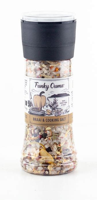 Funky Ouma Braai & Cooking Salt Grinder 260ml | Made by Artisans ...