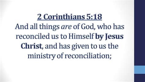 2 Corinthians 5 18 Reconciled By Jesus