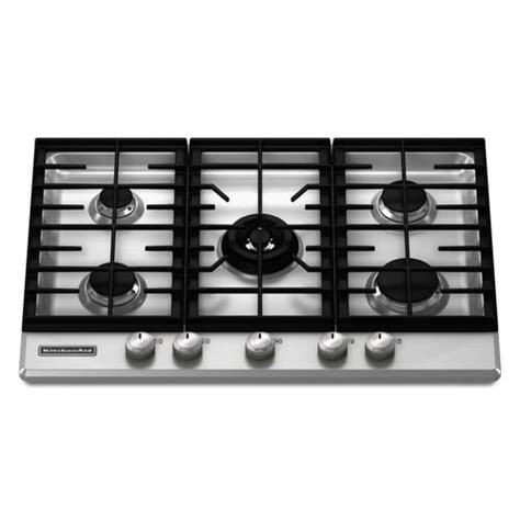 KitchenAid 30-Inch 5-Burner Gas Cooktop (Color: Stainless Steel) in the ...