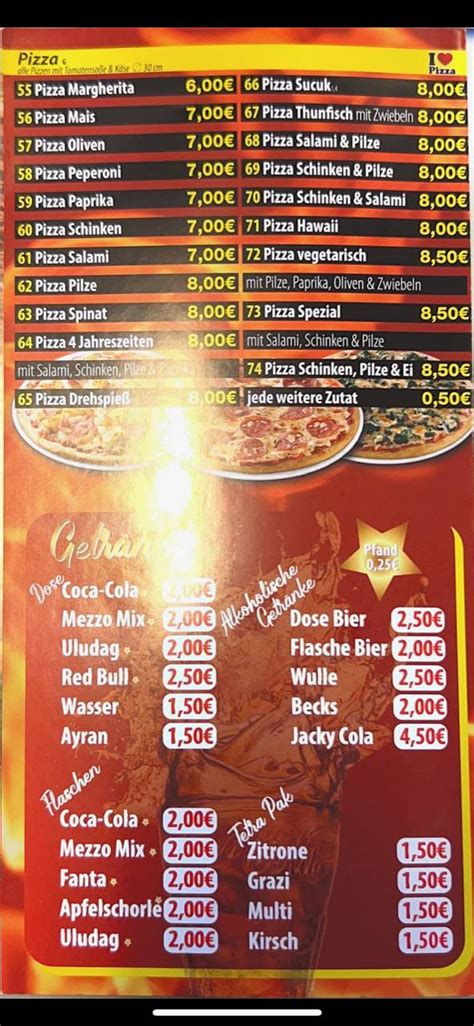 Speisekarte Von Royal D Ner Kebap Pizza Stuttgart