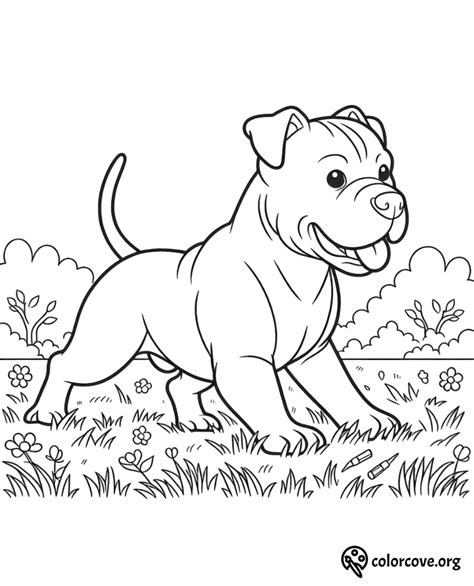 25 Free Pitbull Coloring Pages The Color Cove