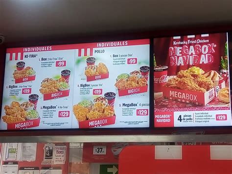 Menu At Kentucky Fried Chicken Restaurant Garc A Heberto Castillo