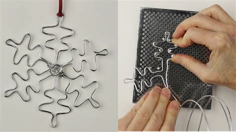 Wire Snowflake Ornaments Artistic Wire Deluxe Jig Kit Tutorial YouTube