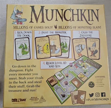 Munchkin Deluxe Board Game NEW Sealed SJG 1483 Steve Jackson 2018