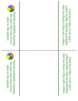 Th Grade Tree Diagrams Lesson Foldable Homework By The Math Station