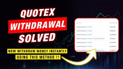 Quotex Withdrawal Solved Now Withdraw Money Instantly Using This