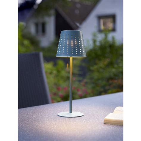 B Ware Northpoint Led Outdoor Tischleuchte Gr N Wiederaufladbar M