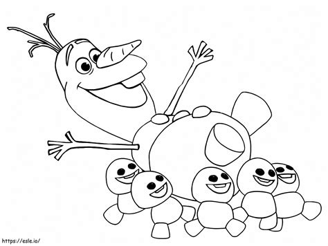 Olaf 1 Coloring Page