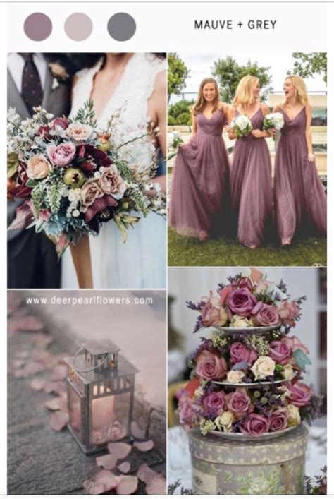 Mauve & Grey Wedding Colors | Mauve wedding, Mauve wedding colors ...