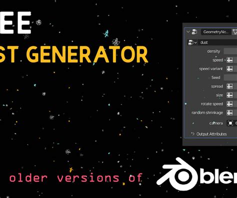 ArtStation - FREE DUSt Generator | Resources