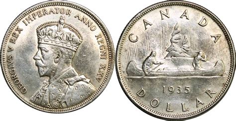 Canada Kanada 1 Dollar 1935 25 Jahrestag Der Thronbesteigung Von