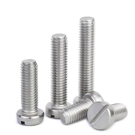 DIN 84 Ss Slotted Cheese Head Machine Screws China Slotted Flat Head