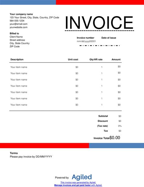 Free Printable Landscaping Invoice Templates Pdf Word With Examples