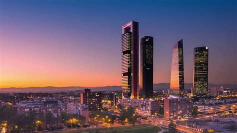 Madrid Timelapse Skyline From View Hd Wallpaper Pxfuel