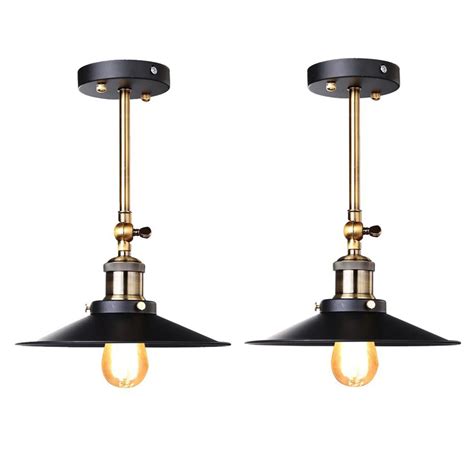 2X lámpara colgante de pared lámpara de techo Retro Industrial Edison