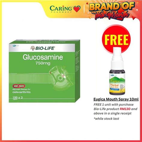 Bio Life Glucosamine 750mg Tablet 100s X 3 Lazada