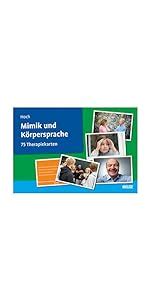 Mimik Und K Rpersprache Therapiekarten Mit Seitigem Booklet